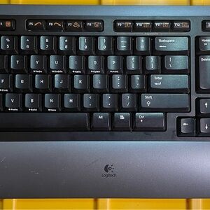 Logitech Gray and Black Wireless Keyboard